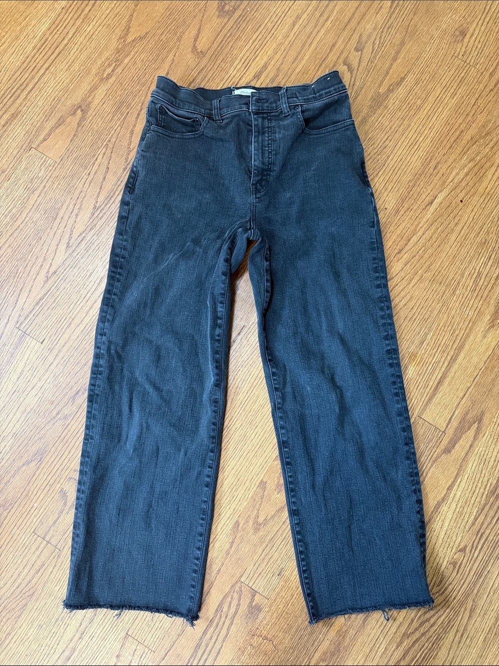 Madewell Black Wide Leg Jeans